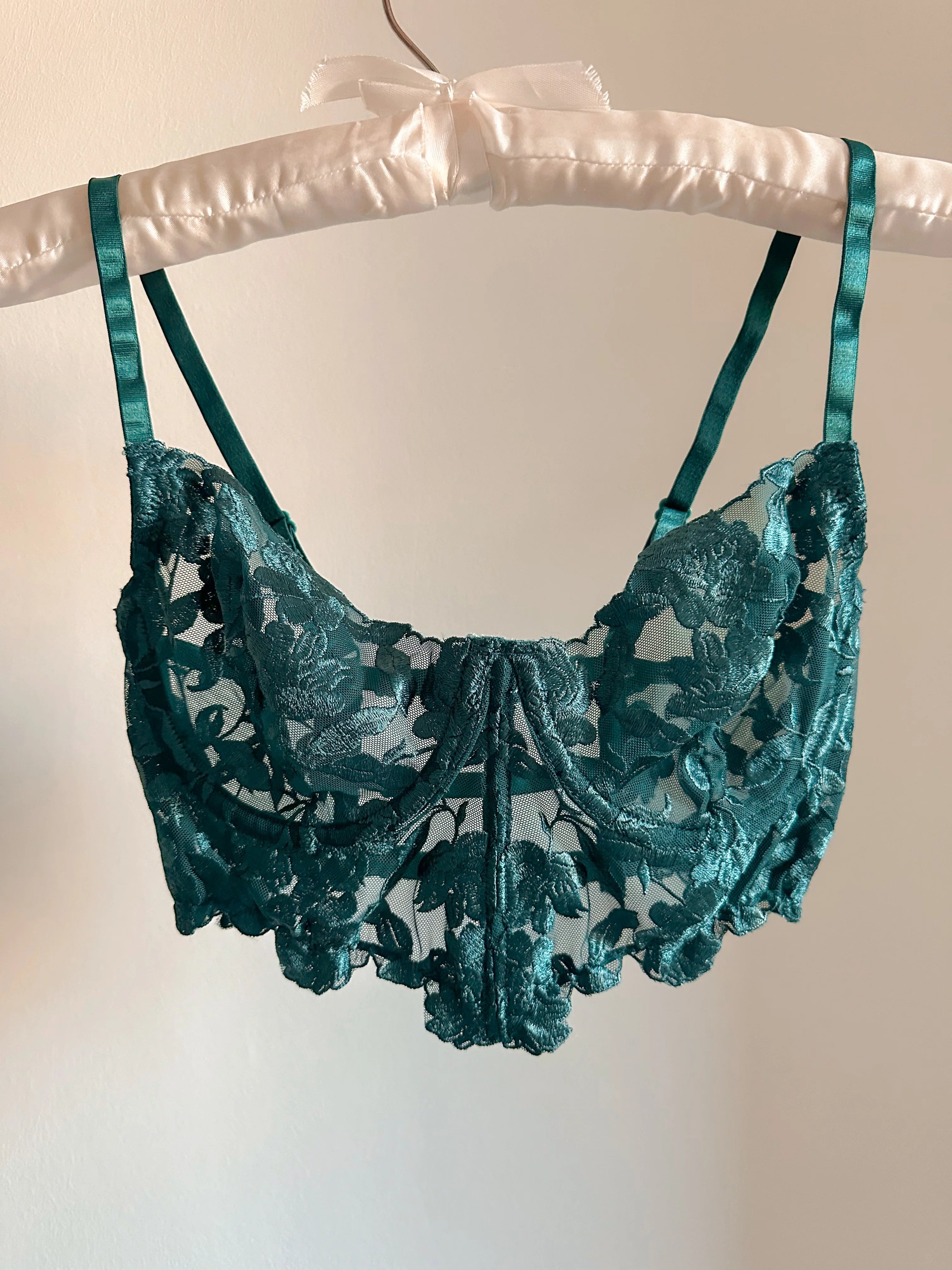 Emerald Underwire Bustier Set