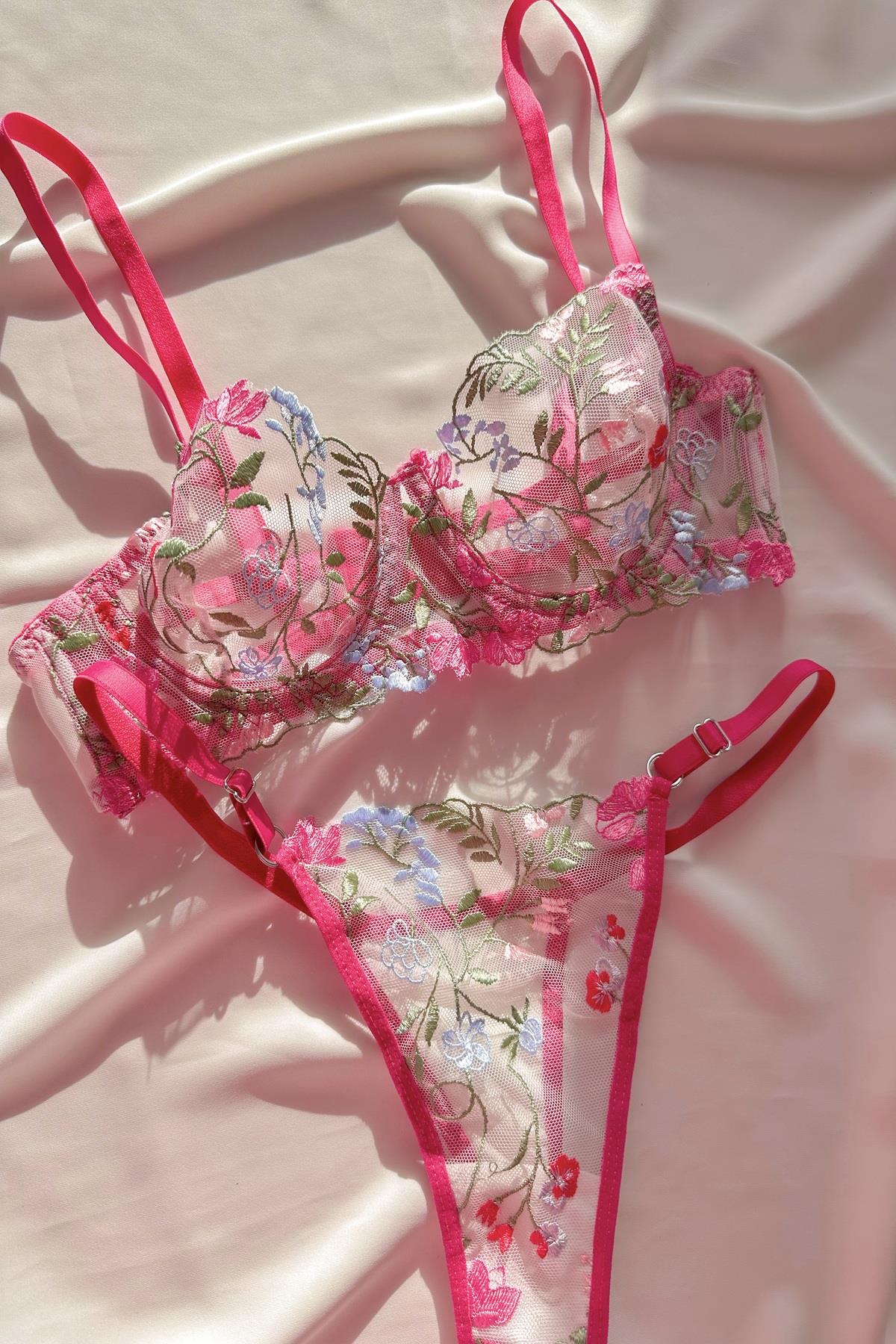 Barbie Floral Underwire Bra Set