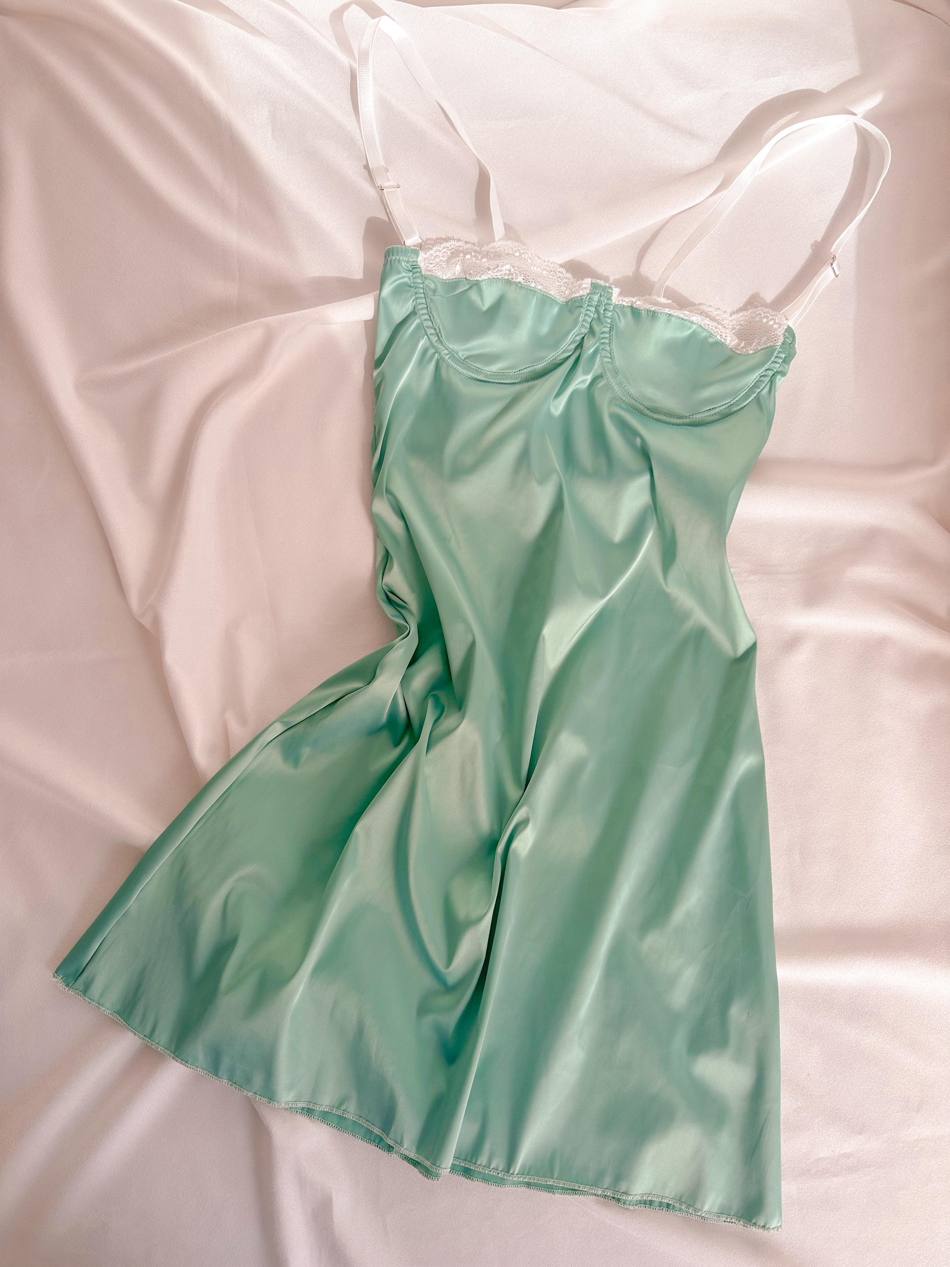 Mermaid Satin Mini Dress