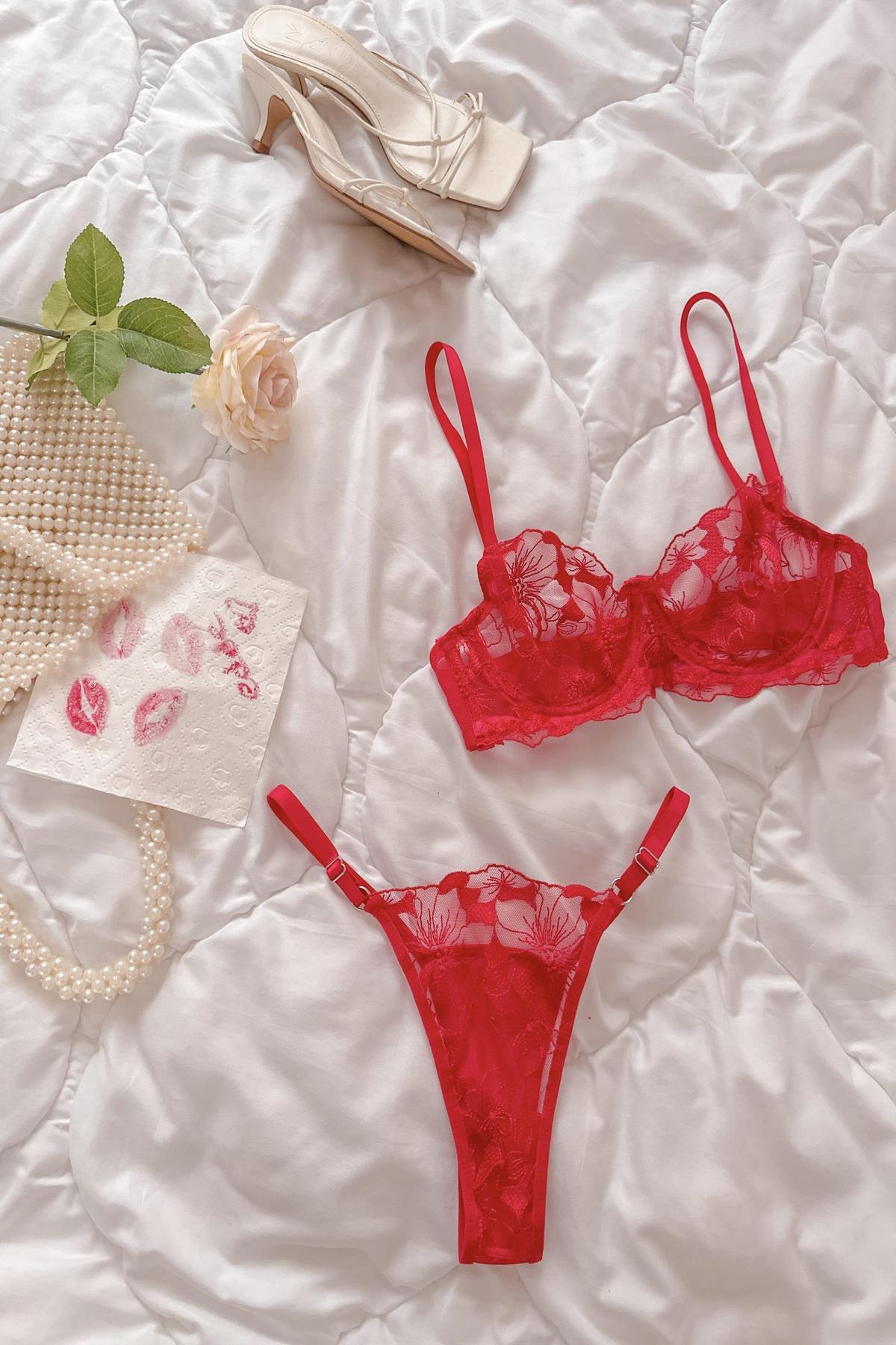 Vday Underwire Bra Set